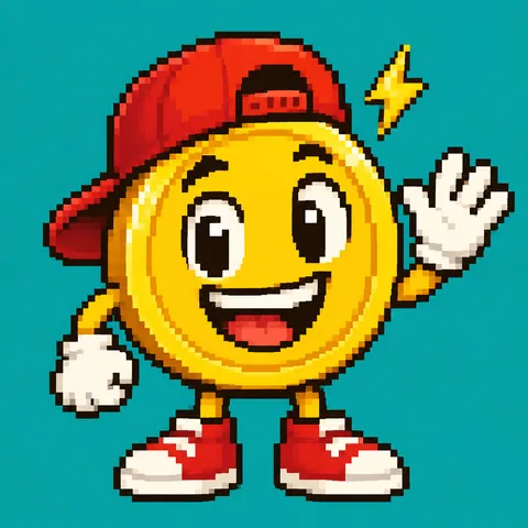 The $COINBOY coin picture: Coinboy waving